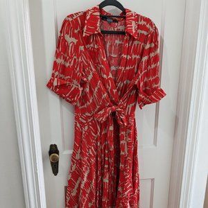 Eva Franco Red Script Dress